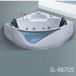 Acrylic Corner Alcove Whirlpool Bathtub SL-R8705