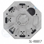 6 Person Polygon Freestanding Outdoor Whirlpool Hot Tub