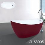 One Person Oval Adult Soaking Bathtub S8005