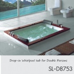 Double Person Drop-in Massage Bathtub SL-D8753