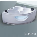 Acrylic Corner Alcove Whirlpool Bathtub SL-R8704